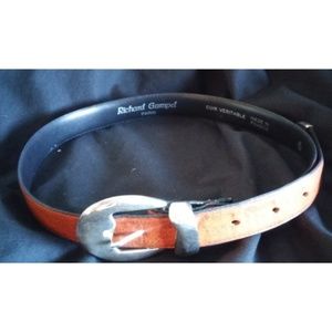 Richard Gampel Paris Women's Cognac Leather Belt